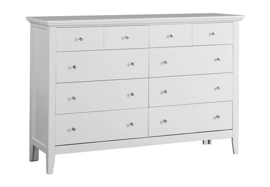 Lifestyle Jill White Eight-Drawer Dresser