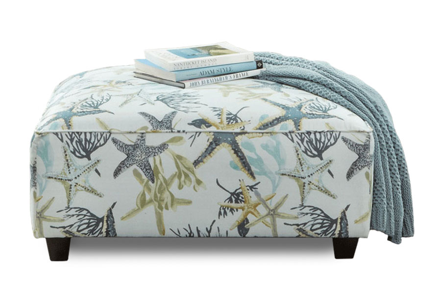 Fusion Savannah Ocean Square Cocktail Ottoman