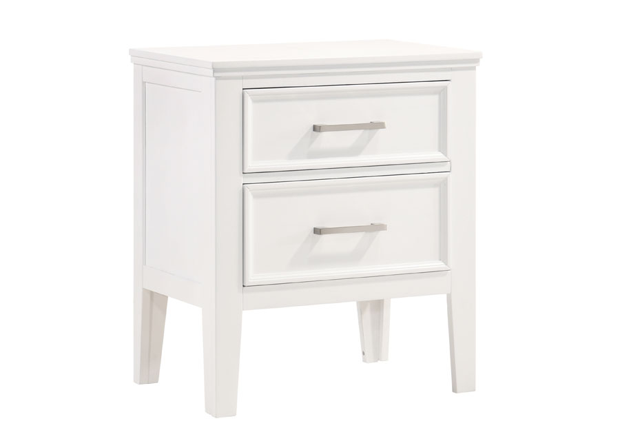 New Classic Andover White Nightstand