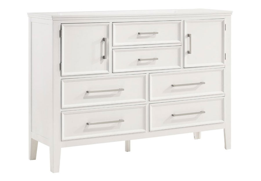 New Classic Andover White Dresser