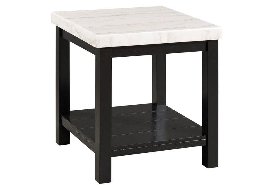 Elements Marcello White End Table