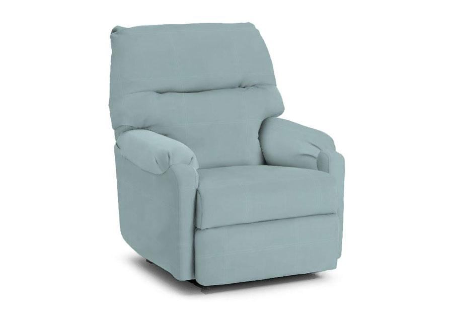 Best Jojo Light Blue Power Recliner