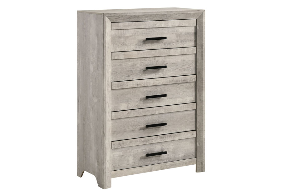 Elements Ellen White Five-Drawer Chest