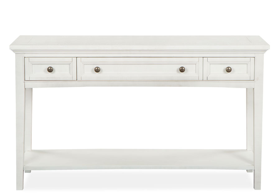 Magnussen Heron Cove White Rectangular Sofa Table