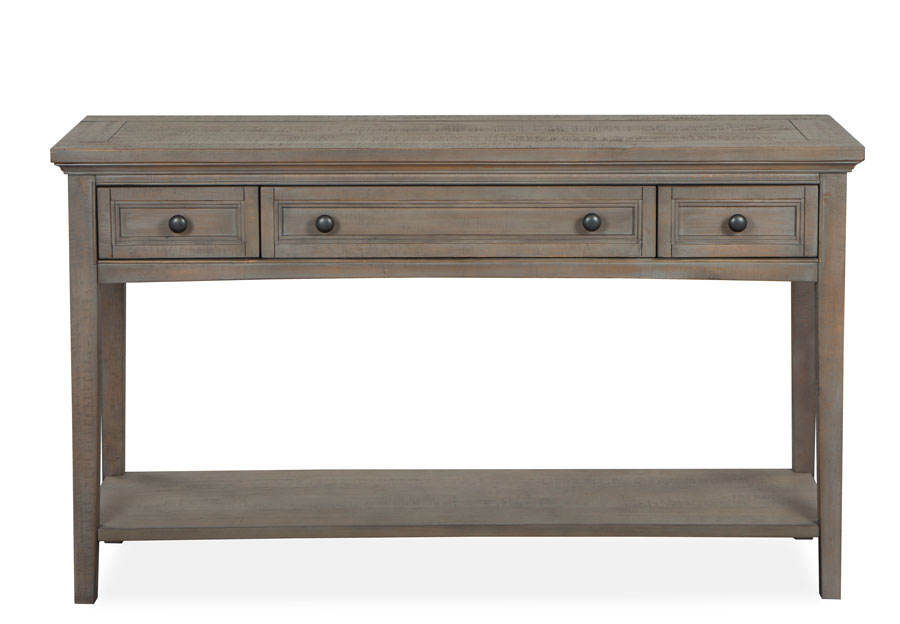 Magnussen Paxton Place Pewter Rectangular Sofa Table