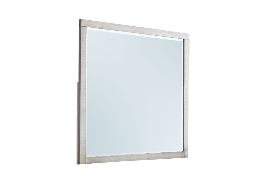 Hillsdale Villa Distressed White Mirror