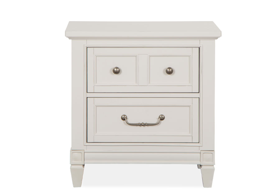 Magnussen Willowbrook White Two-Drawer Nightstand