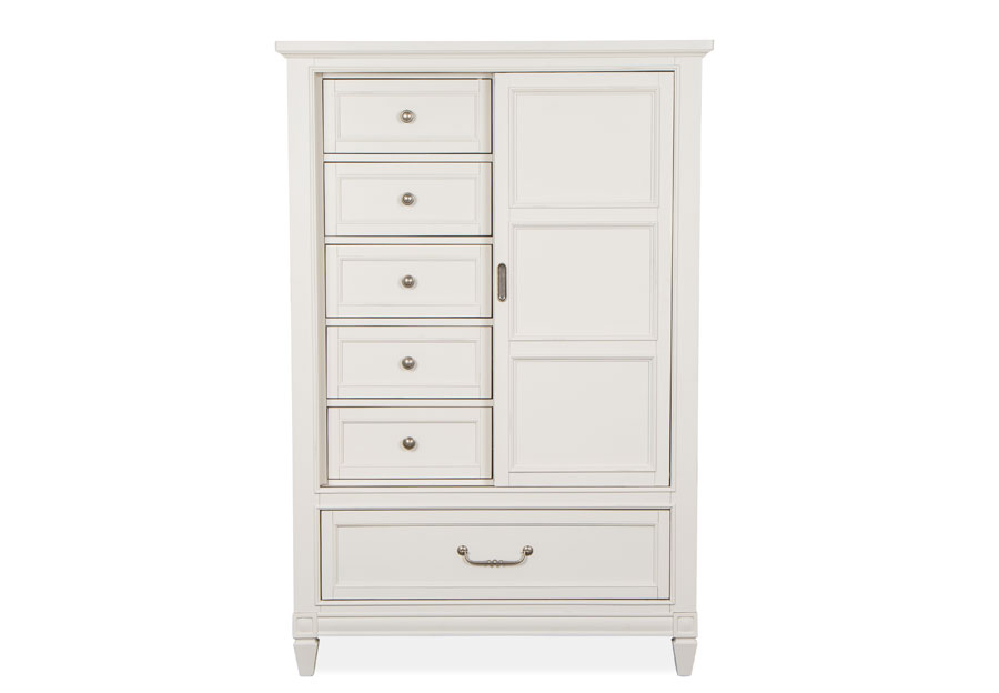 Magnussen Willowbrook White Sliding Door Chest