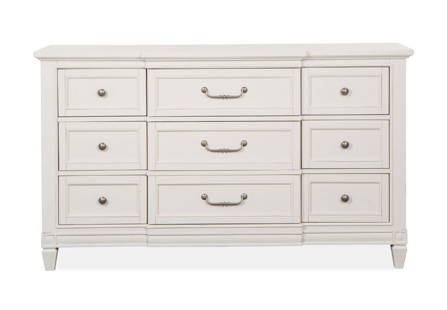 Magnussen Willowbrook White Nine-Drawer Dresser