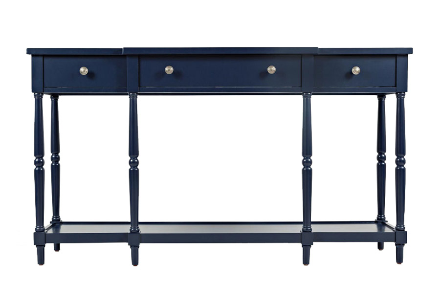 Jofran Stately Home Navy Breakfront Console