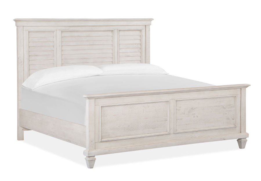 Magnussen Newport Alabaster King Shutter Bed