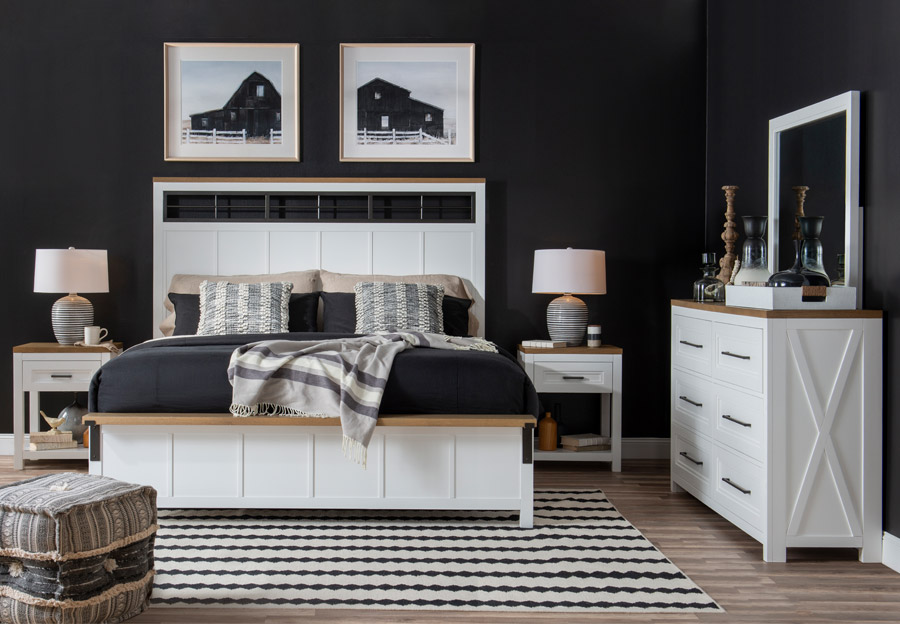 Legacy Franklin King Panel Bed, Dresser and Mirror