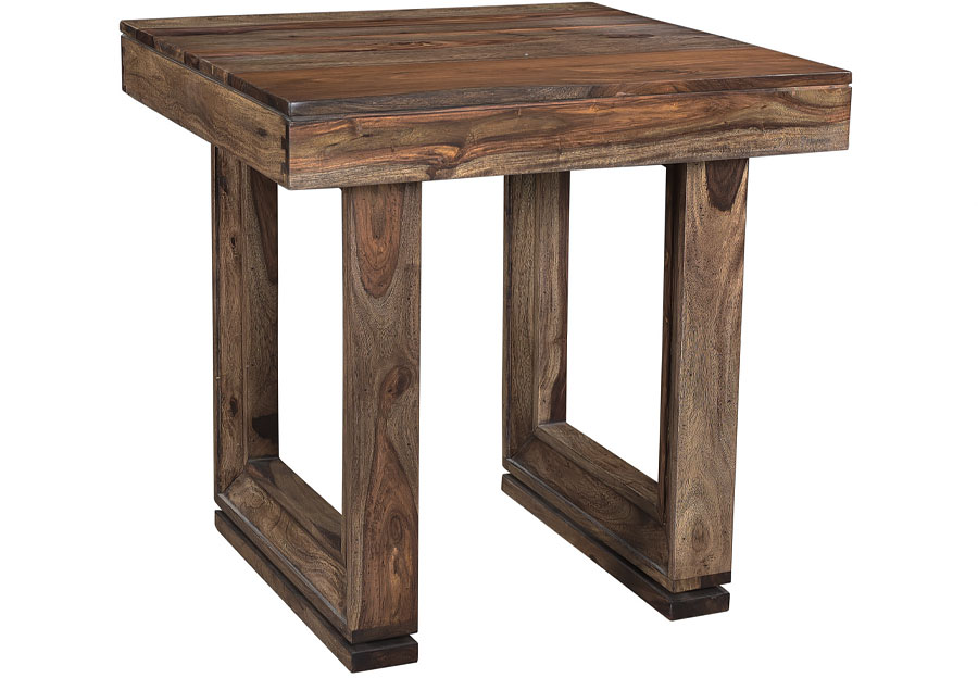 Jaipur Brownstone Sheesham Square End Table