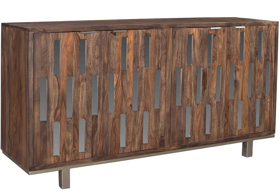 Jaipur Brownstone Sheesham Four Door Credenza