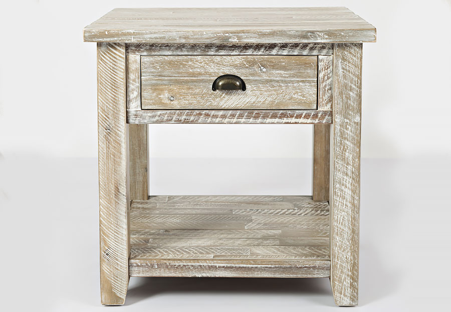 Jofran Artisan's Craft Washed Grey End Table