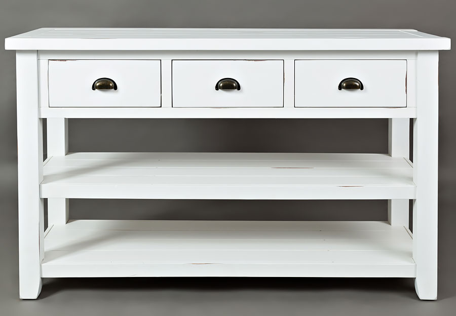 Jofran Artisan's Craft White Sofa Table