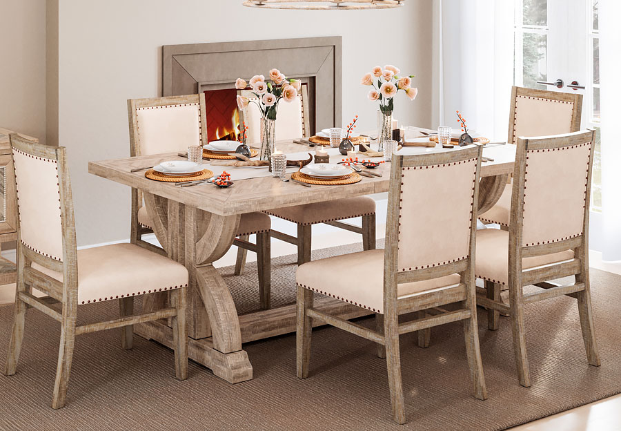Jofran Fairview Dining Table and Four Side Chairs
