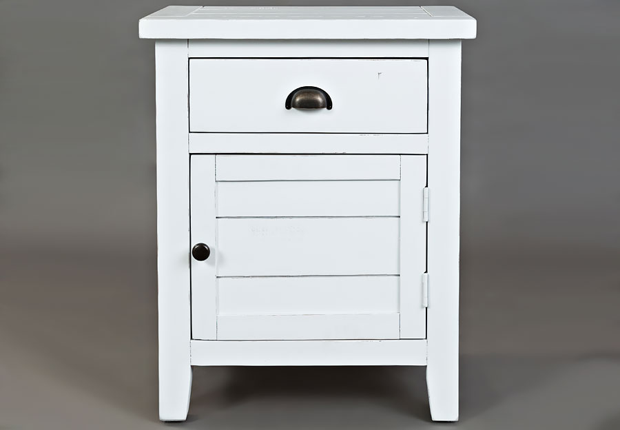 Jofran Artisan's Craft Weathered White Accent Table