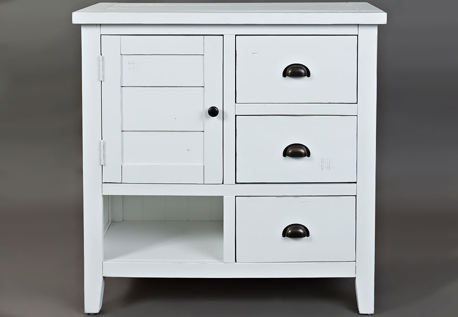 Jofran Artisan's Craft Weathered White Accent Chest