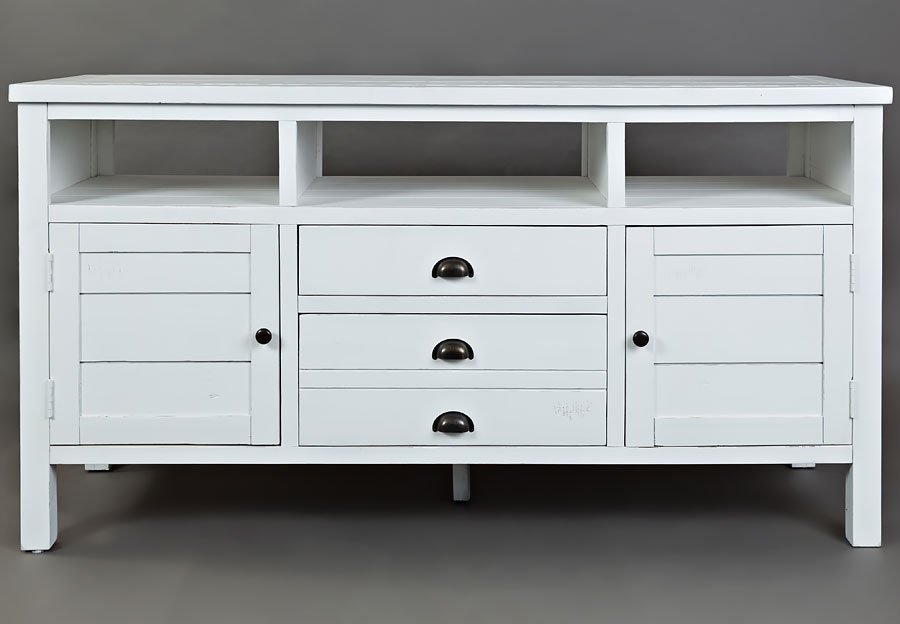 Jofran Artisan's Craft Weathered White 60 Inch Media Console