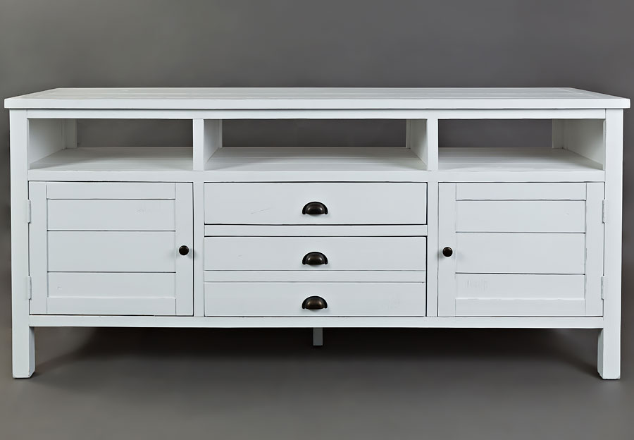 Jofran Artisan's Craft Weathered White 70 Inch Media Console