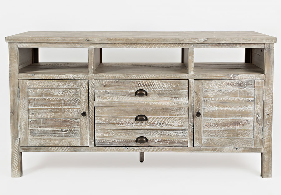 Jofran Artisan's Craft Washed Grey 60 Inch Media Console