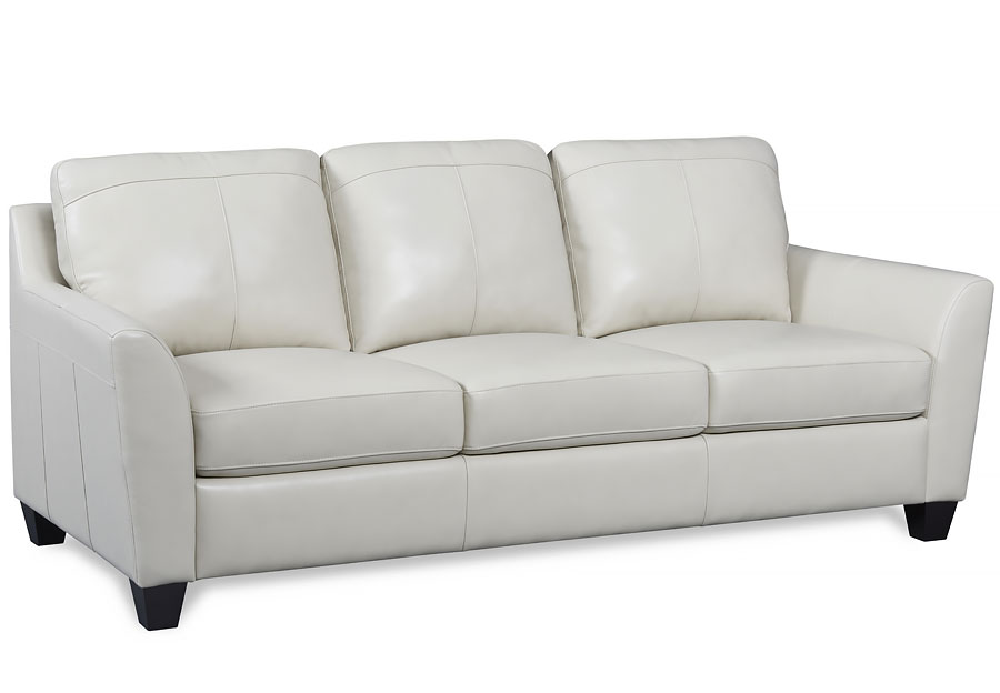Leather Italia Keenan Cream Leather Match Sofa