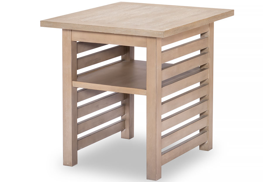 Legacy Edgewater Natural Square Open Shelf End Table