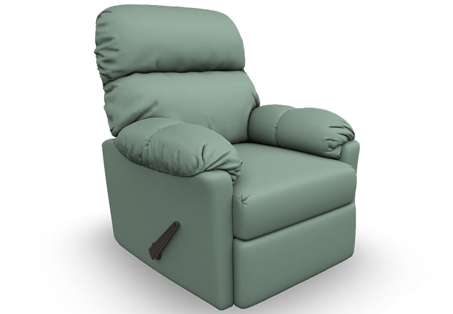 Best Balmore Teal Swivel Glider Recliner