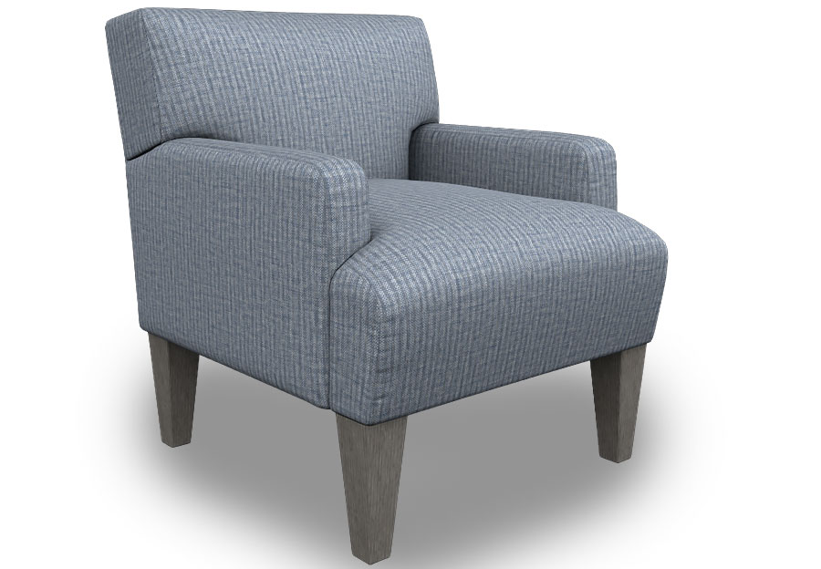 Best Randi Chambray Accent Chair