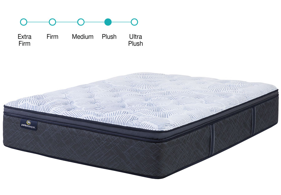 Serta Perfect Sleeper Blue Lagoon Nights Plush Pillow Top Queen Mattress