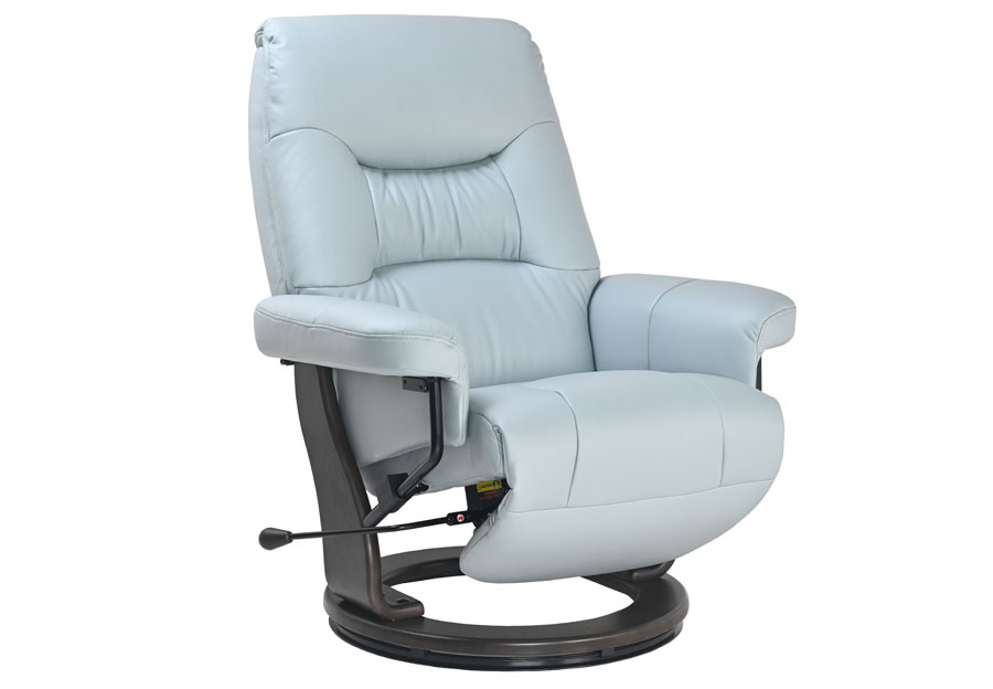 Benchmaster Stressfree Lido Sky Grey Euro Recliner