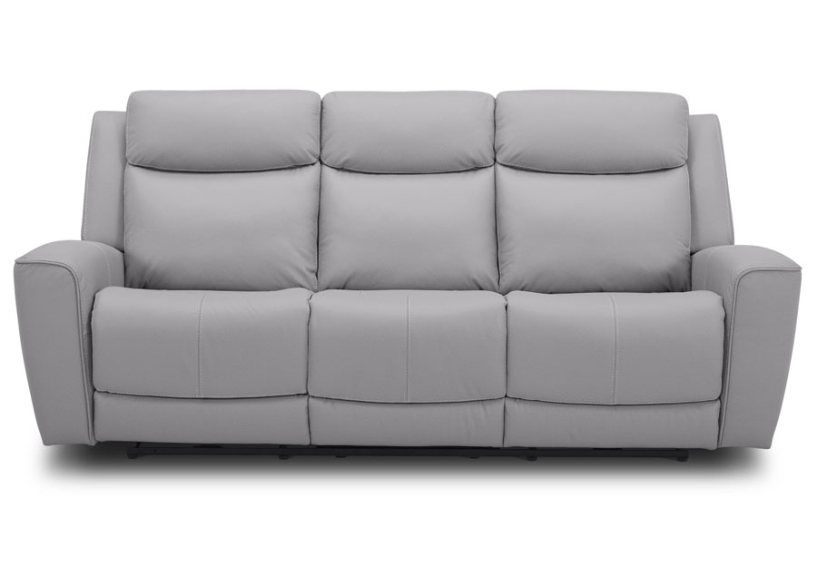 Kuka Tahoe Silver Dual Power Reclining Sofa