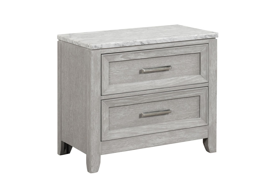 New Classic Fiona Mist Grey Nightstand