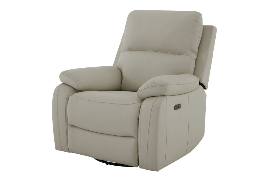 Kuka Carter Pearl Manual Leather Match Recliner