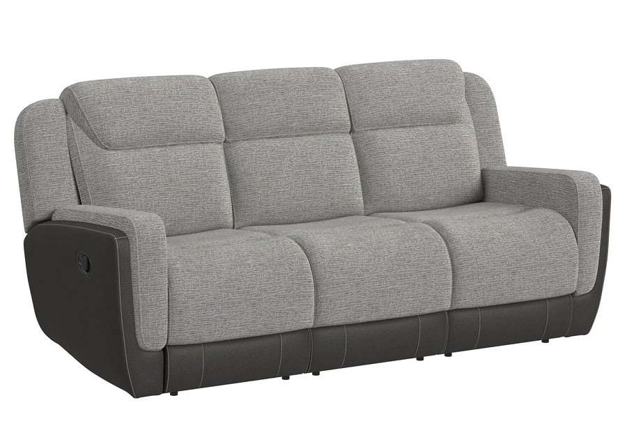 Elements Hornet Grey Daul Power Sofa with Drop Down Table