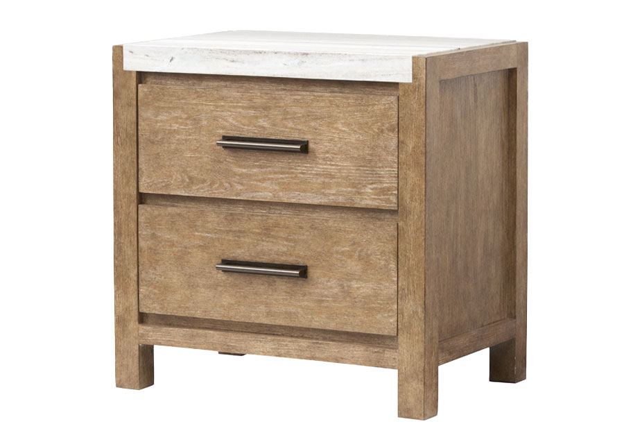 Magnussen Plum Creek Two Drawer Nightstand With Marble Top