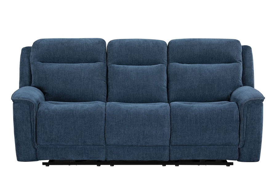 Vogue Baywood Cobalt Dual Power Sofa with Drop Down Table