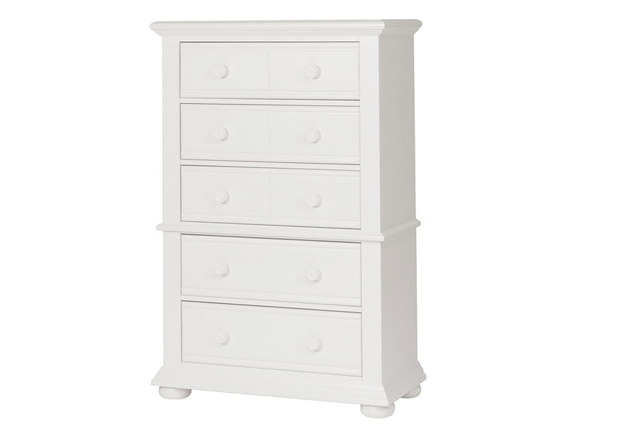 Liberty Furniture Summer House White Five Drawer Chest