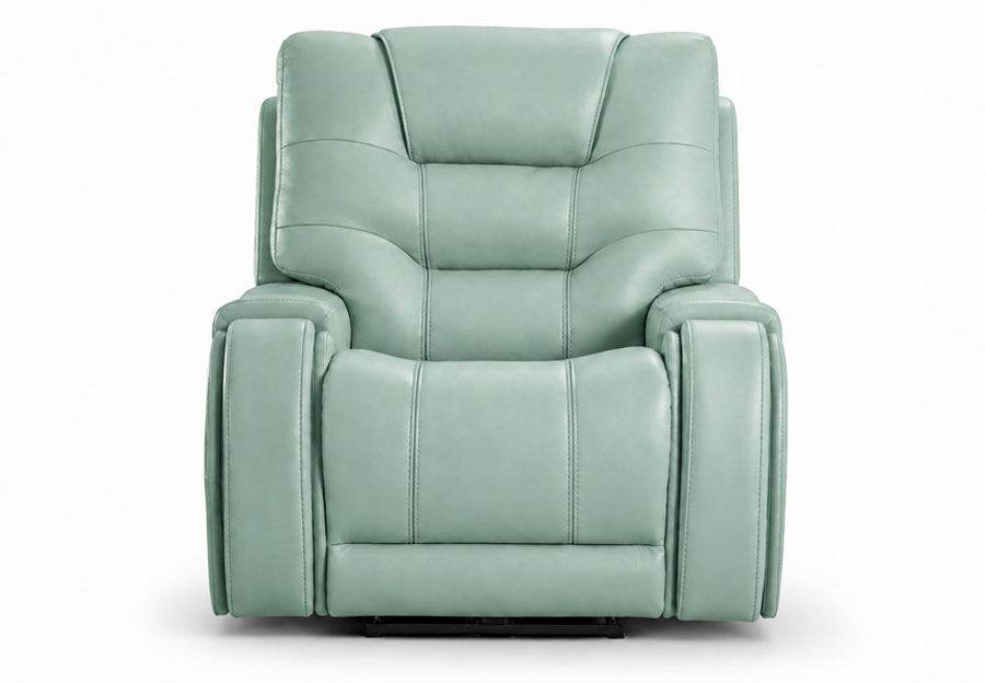 Lifestyles Cayman Aqua Leather Match Manual Recliner