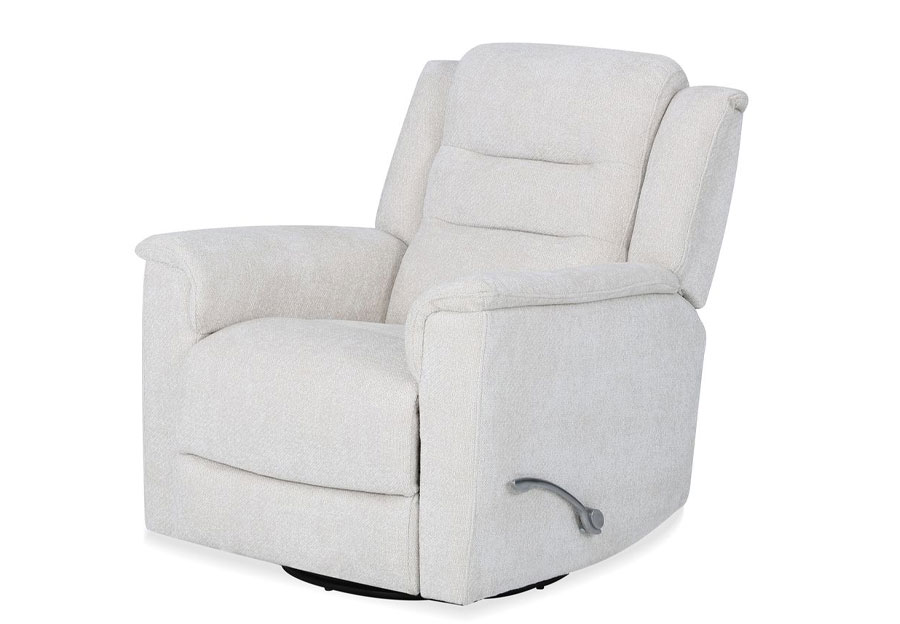 Cheers Bennett Eggshell Swivel Glider Recliner