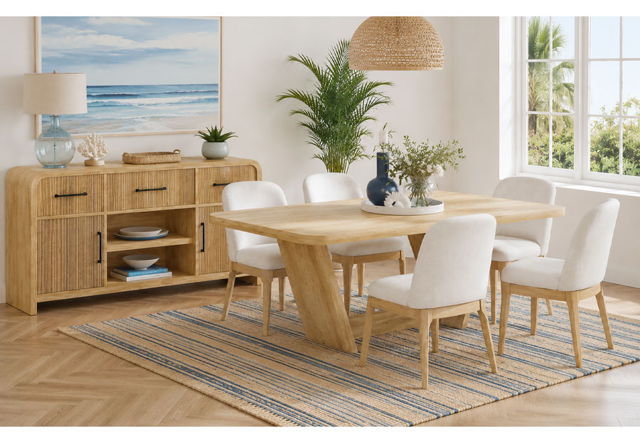 Elements Ridgemont Rectangle Table and Four Side Chairs