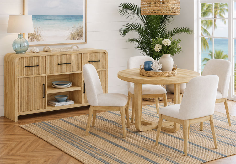 Elements Ridgemont Round Table and Four Side Chairs