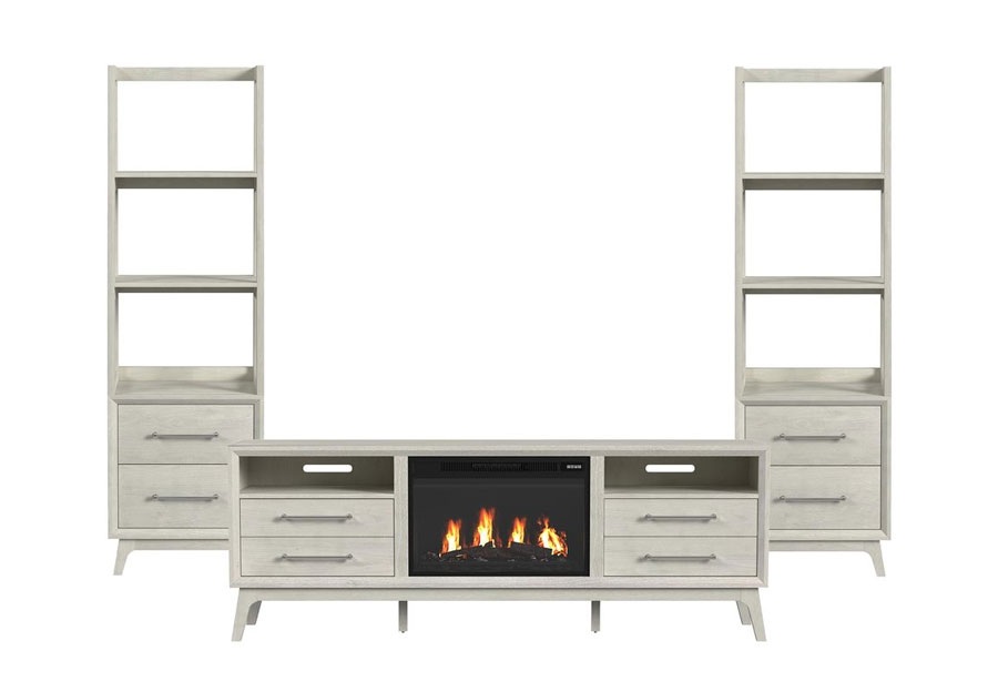 Elements Westland Entertainment Set With 71in Fireplace TV Console