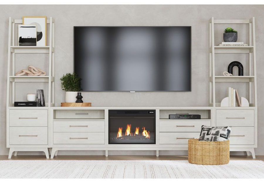Elements Westland Entertainment Set With 82in Fireplace TV Console