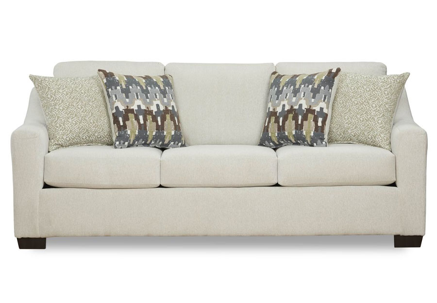 Affordable Pearson Ecru Sofa With Accent Pillows