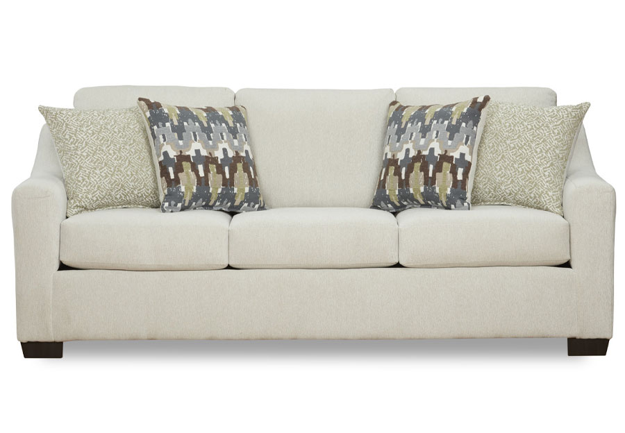 Affordable Pearson Ecru Sleeper Sofa With Accent Pillows