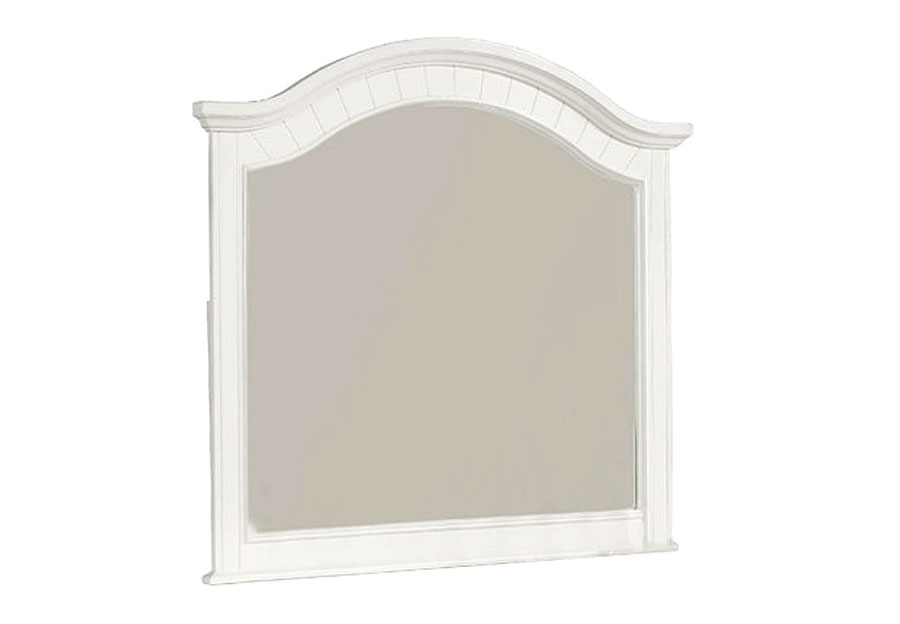 Elements Brook White Landscape Mirror