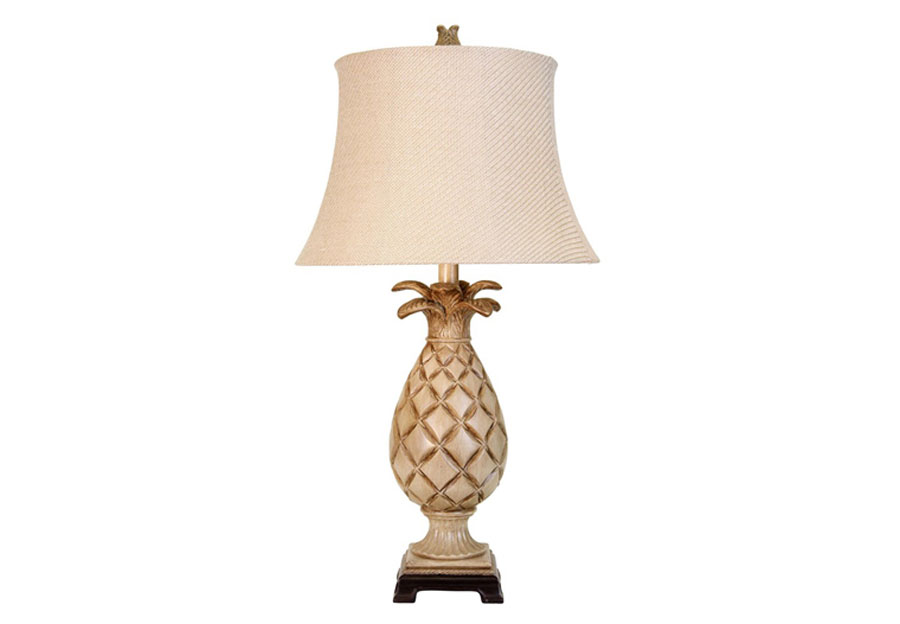 StyleCraft Tortula Cream Pineapple Table Lamp