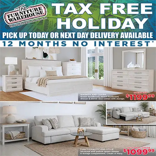 Tax Free Holiday! Your Dream Furniture, Minus the Sales Tax!